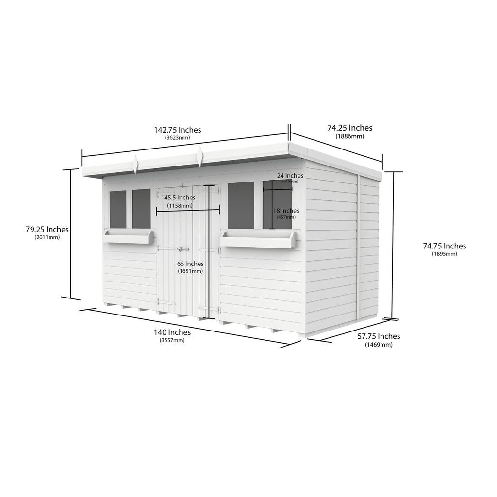 DIY Sheds – Pent Summer Shed