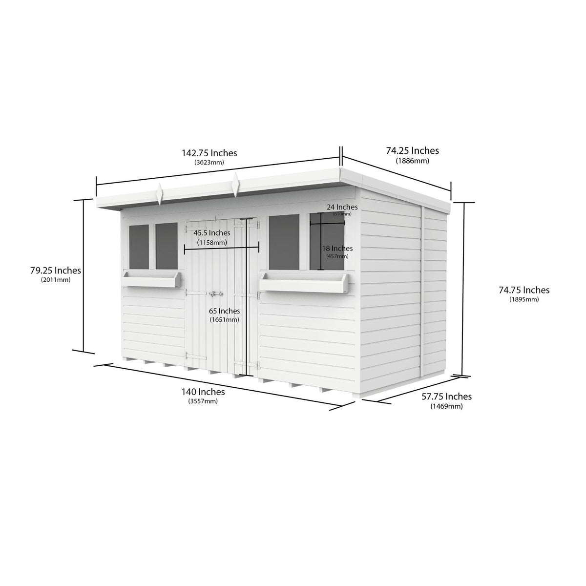 DIY Sheds – Pent Summer Shed