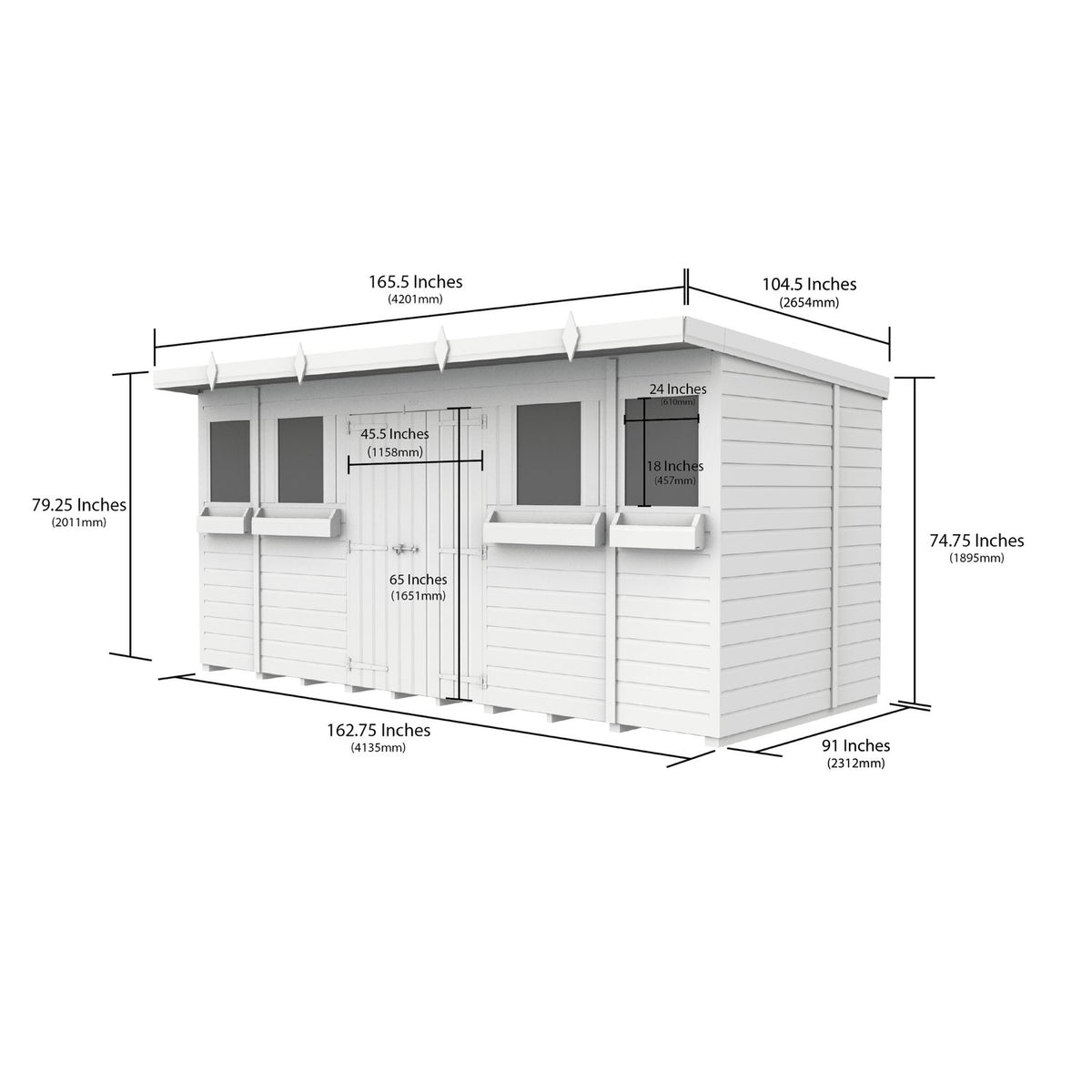 DIY Sheds – Pent Summer Shed