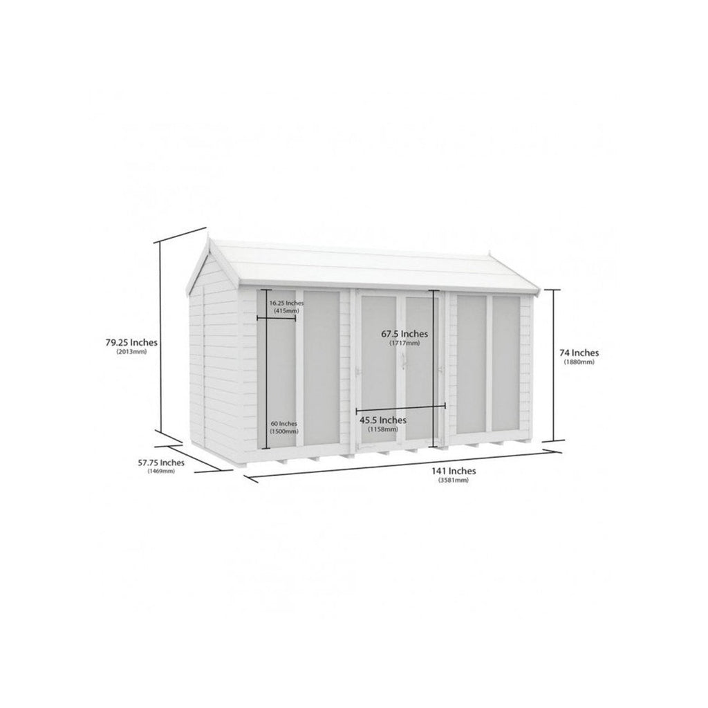 DIY Sheds – Apex Full Glass Summer House