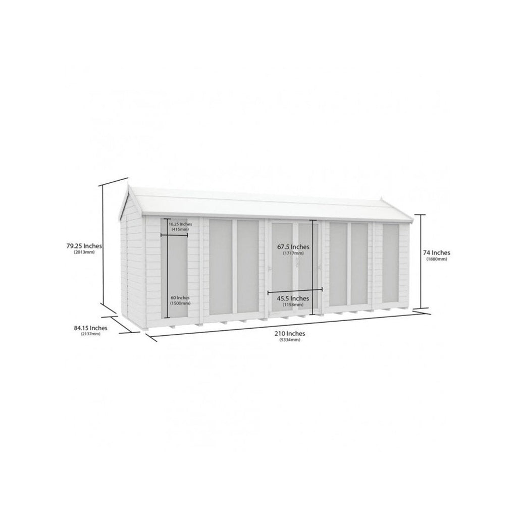 DIY Sheds – Apex Full Glass Summer House