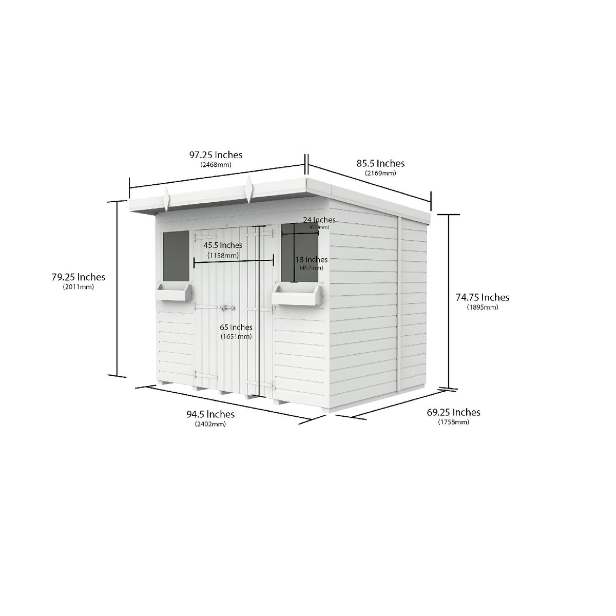 DIY Sheds – Pent Summer Shed
