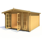 Shire Epping log cabin 12x12 – exterior view