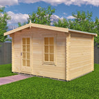 Shire Bucknells 28mm log cabin 12x10 – exterior view