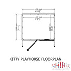 Shire Kitty playhouse 5x4 – floor plan