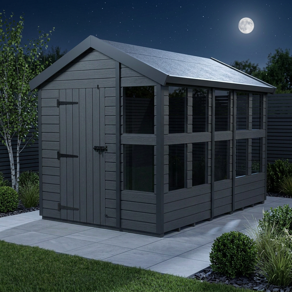 Composite Apex Potting Shed 12X6APSFFCOMP - evening
