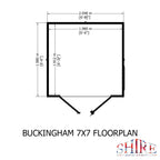 Shire Buckingham summerhouse 7x7 – alternative view