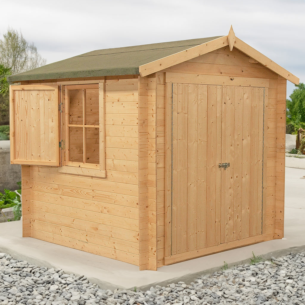 Shire Bradley 19mm log cabin 7x7 – exterior view