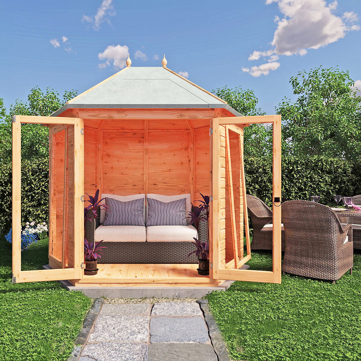 Shire Buttermere summerhouse 8x6 – alternative view