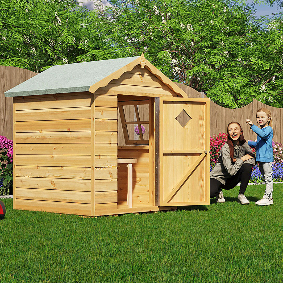 Shire Hide playhouse 4x4 – alternative view