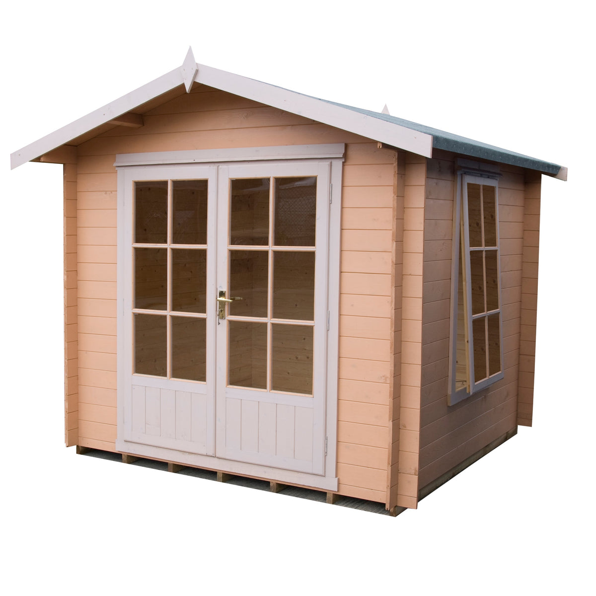 Shire Barnsdale 19mm log cabin 10x10 – exterior view
