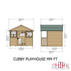 Shire Cubby playhouse 6x4 – alternative view
