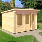 Shire Edgefield 19mm log cabin 11x10 – exterior view