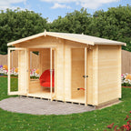 Shire Spalding 19mm log cabin 12x6 – exterior view