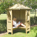 Shire Honeysuckle Corner arbour – front view