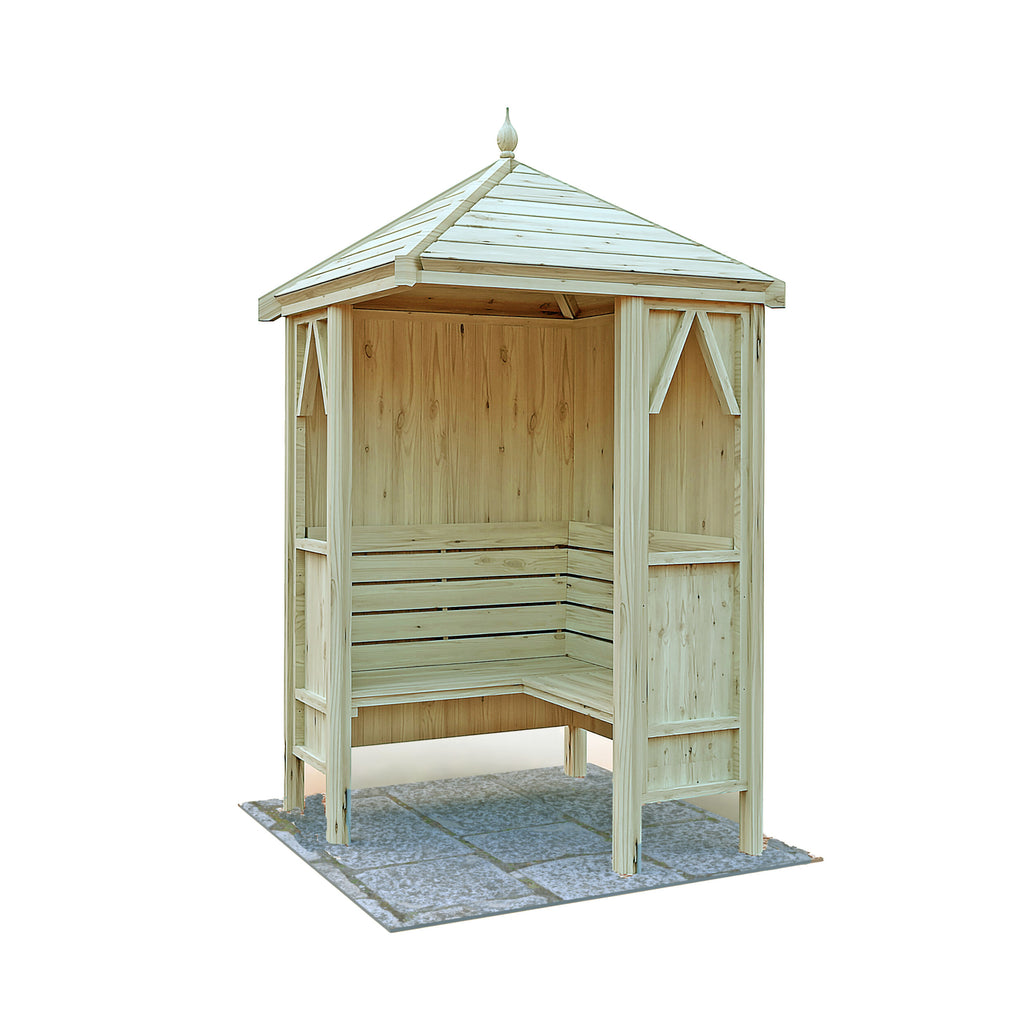 Shire Honeysuckle Corner arbour – alternative view