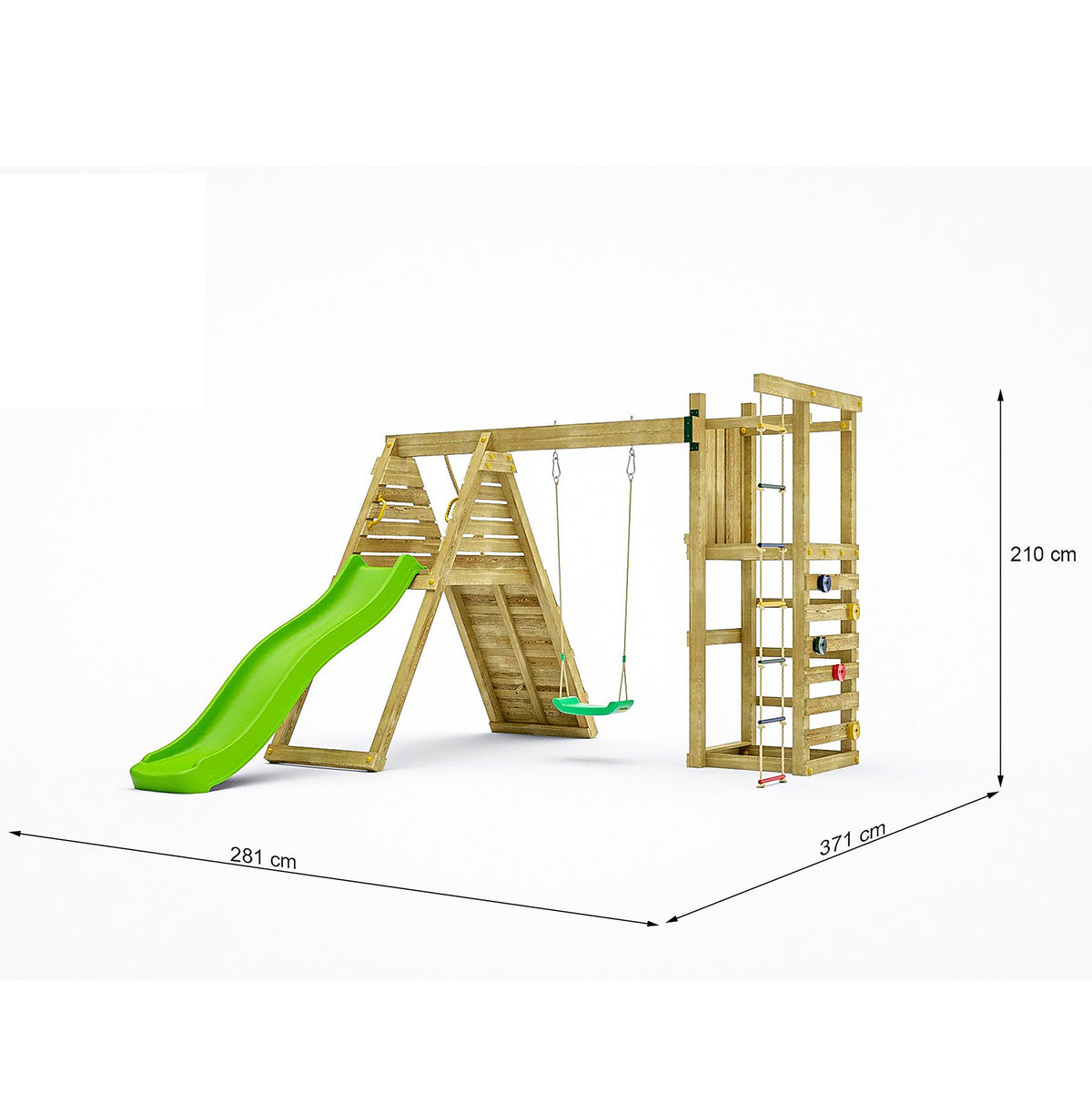 Shire Climber climbing frame – alternative view