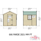 Shire Faroe Shiplap Shed 6ft x 6ft – detail view