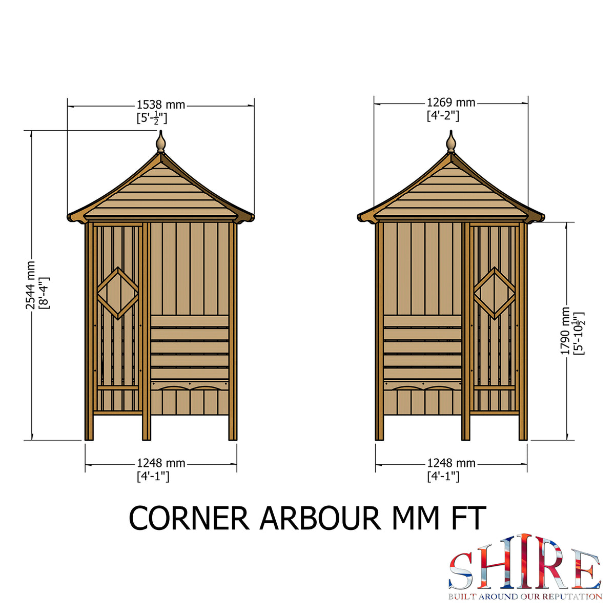 Shire Corner arbour – alternative view
