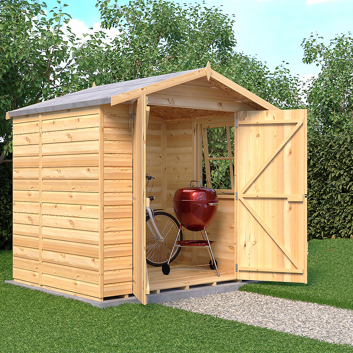 Shire Alderney Shiplap Shed 7ft x 5ft – view