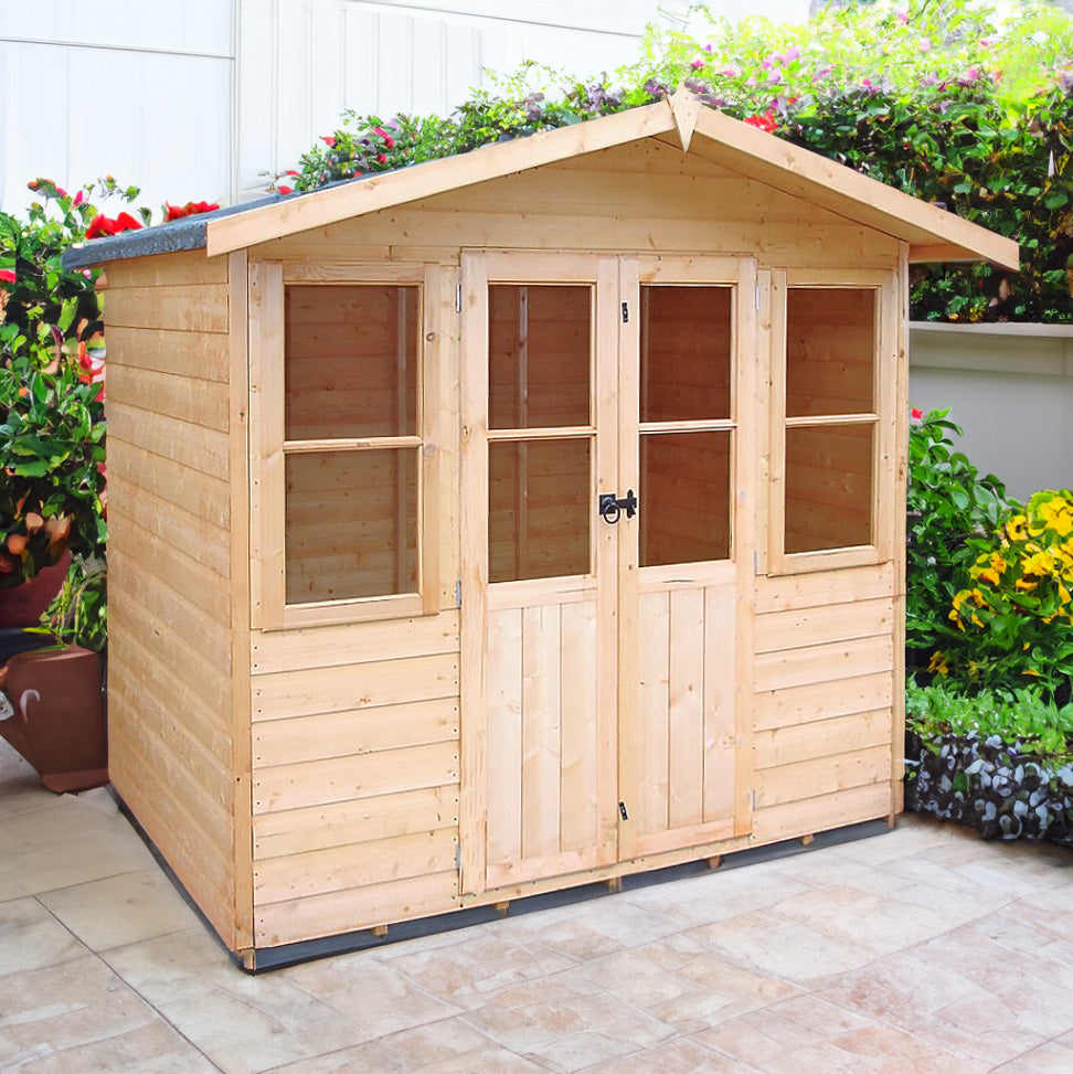 Shire Haddon summerhouse 7x5 apex – front view