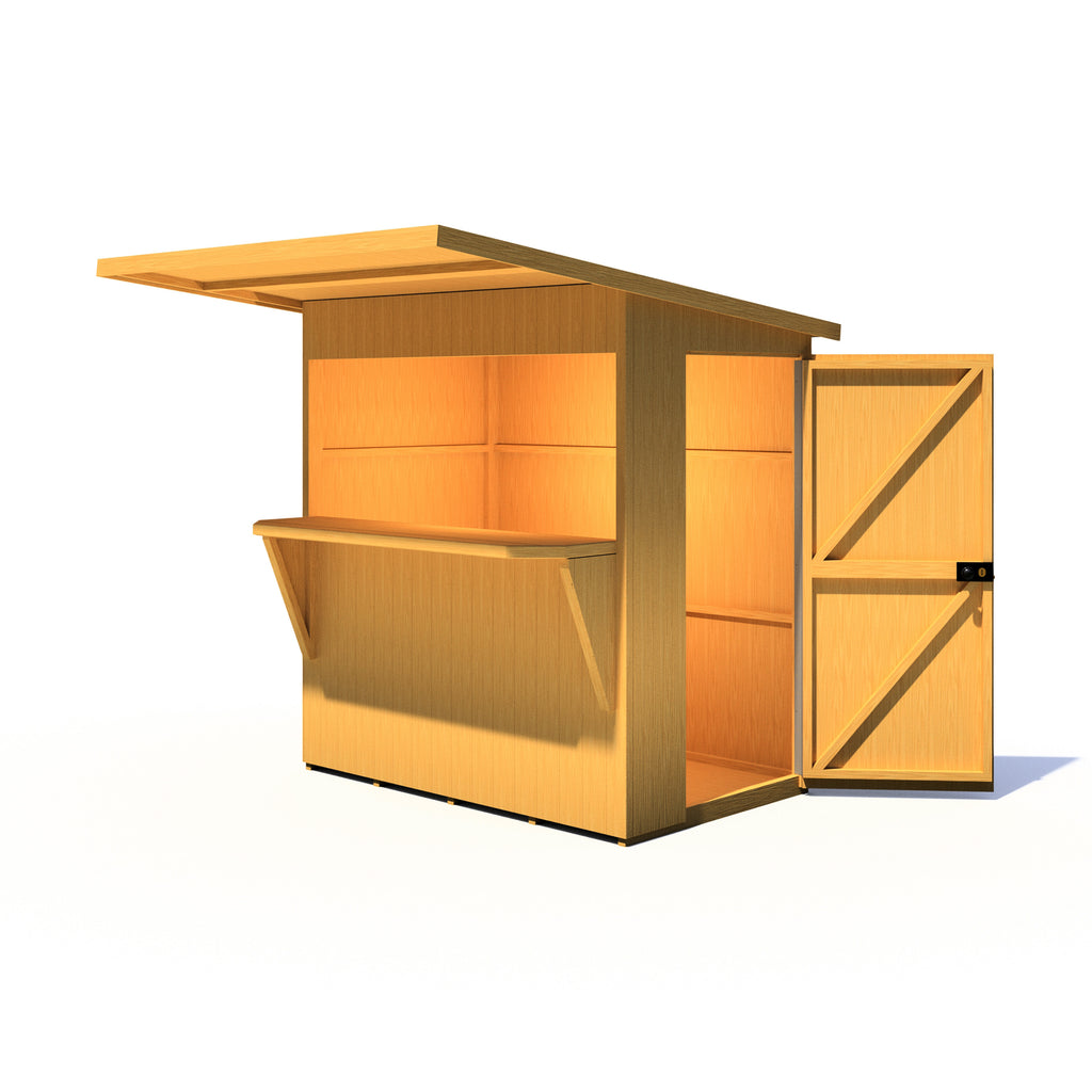 Shire Paradise Pent garden bar 6x4 – alternative view