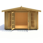 Shire Epping 28mm log cabin 12x12 – exterior view