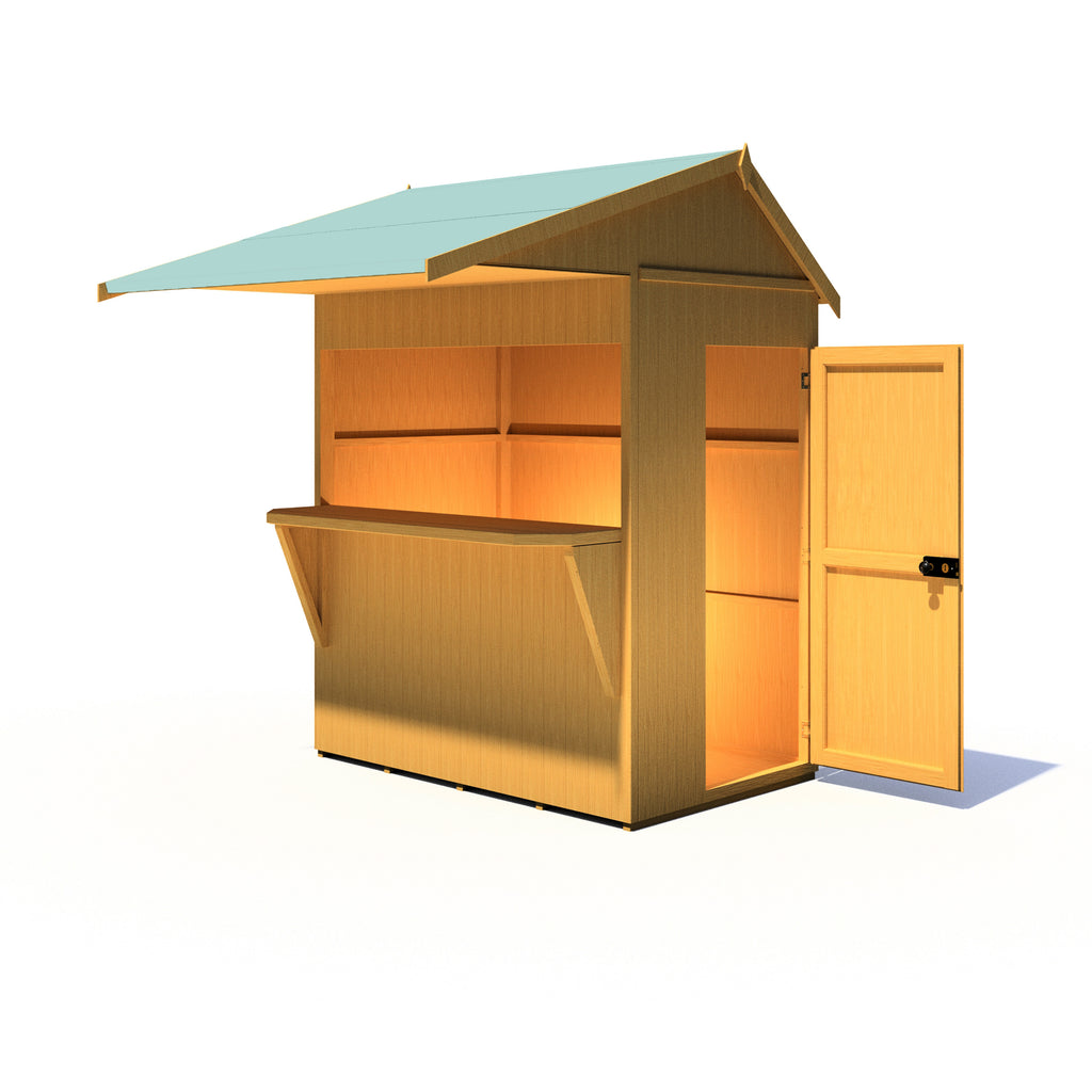 Shire Apex garden bar & store 6x4 – alternative view