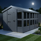 Composite Apex Potting Shed 16X6APSFFCOMP - evening
