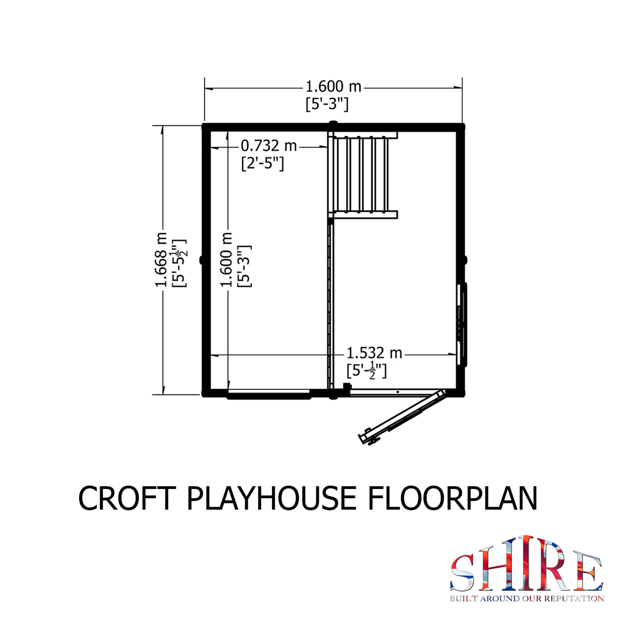 Shire Croft playhouse 5x5 – alternative view