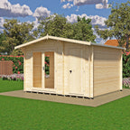 Shire Spalding 19mm log cabin 12x10 – exterior view