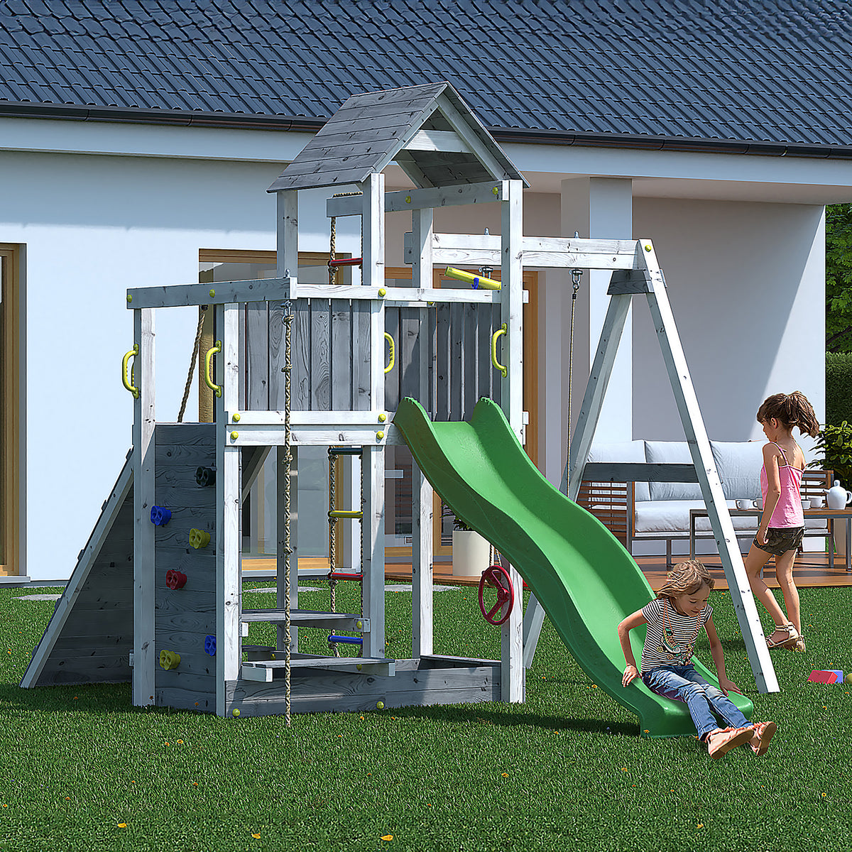 Shire Activer climbing frame – front view