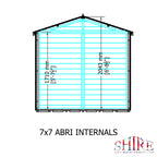 Shire Abri Shiplap Shed 7ft x 7ft – floor plan