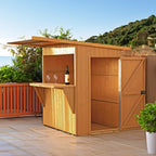 Shire Paradise Pent garden bar 6x4 – front view