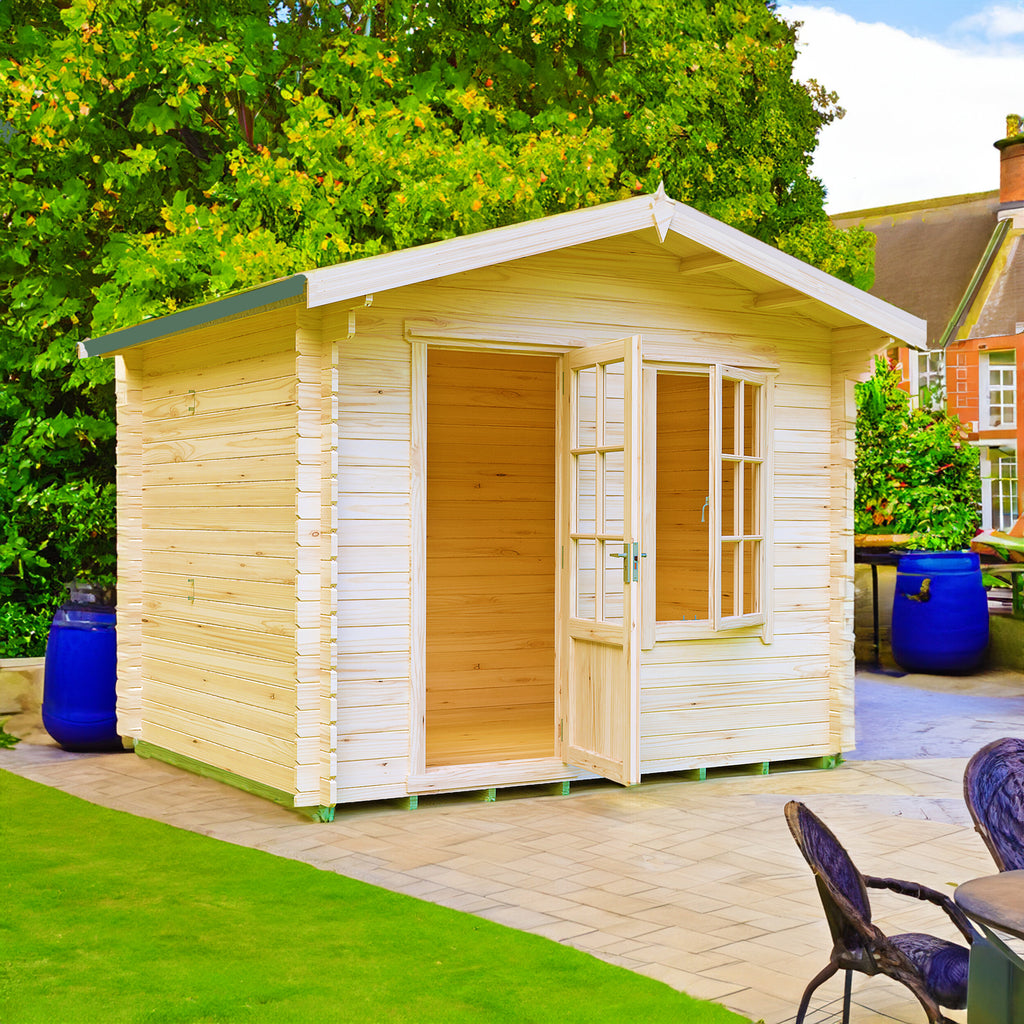 Shire Bucknells 28mm log cabin 10x8 – exterior view
