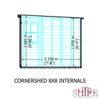 Shire Corner Shed 8ft x 8ft – floor plan