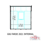 Shire Faroe Shiplap Shed 6ft x 6ft – floor plan