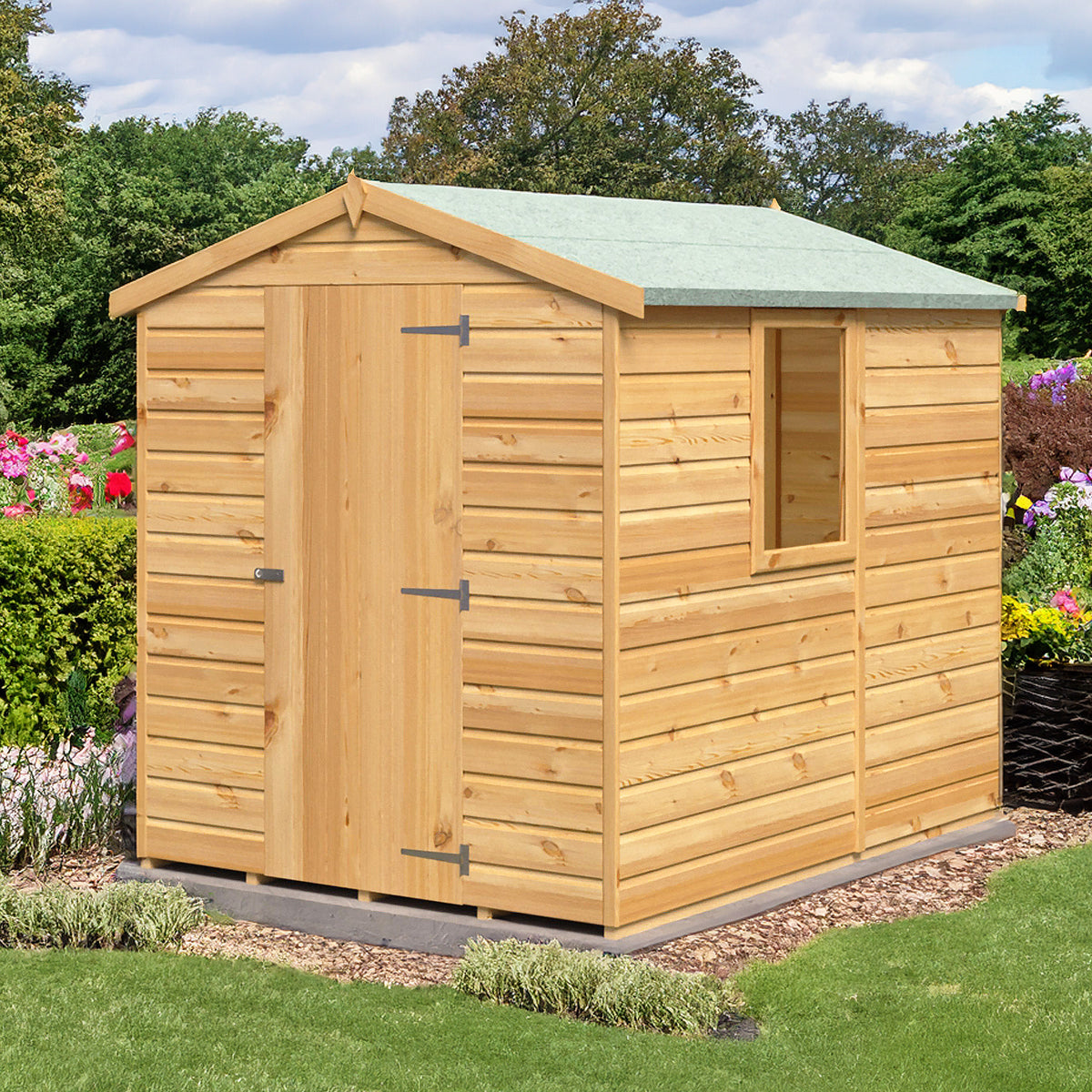 Shire Shiplap Apex Shed 7ft x 5ft – view