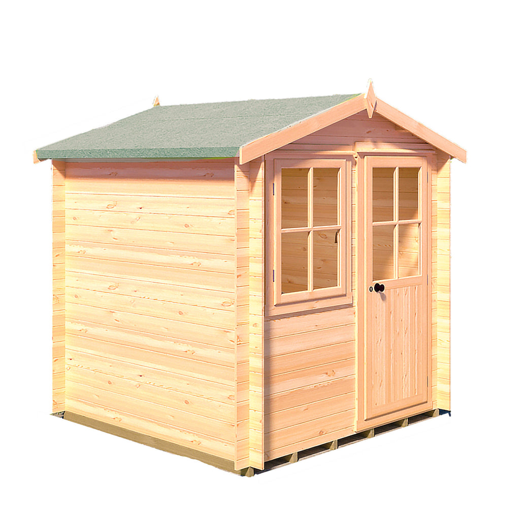 Shire Avesbury 19mm log cabin 7x7 – exterior view