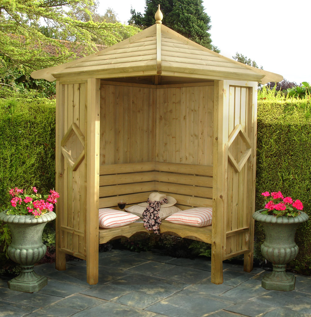 Shire Corner arbour – front view