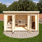 Shire Tilney 19mm log cabin 13x10 – exterior view