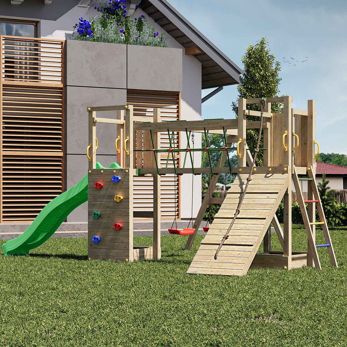 Shire Maxi Fun climbing frame – alternative view