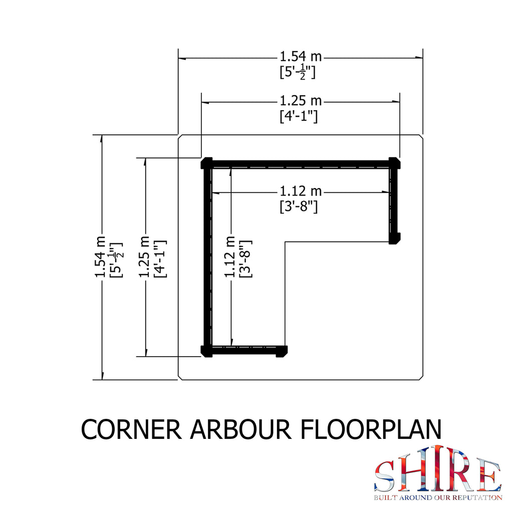 Shire Corner arbour – alternative view
