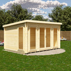 Shire Tilney 19mm log cabin 13x10 – exterior view