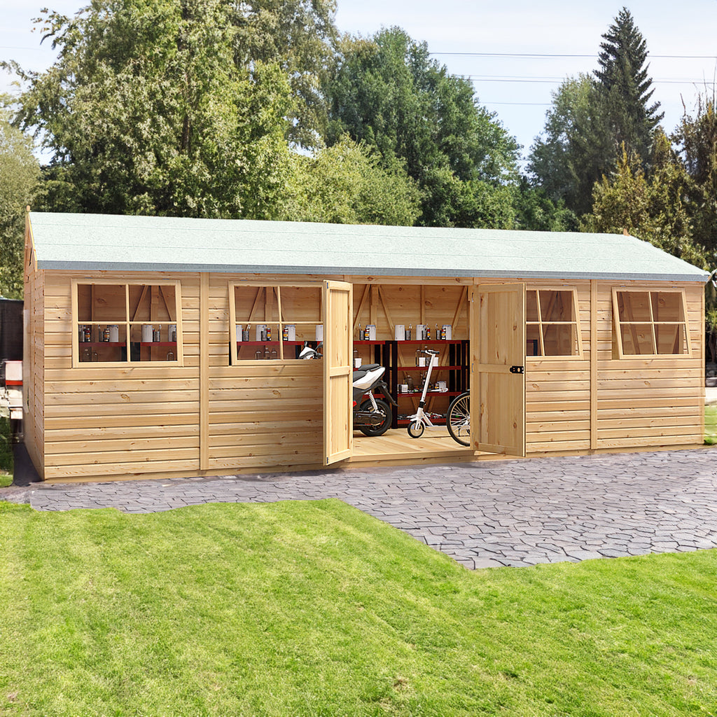 Shire Mammoth workshop 10x25 – front view