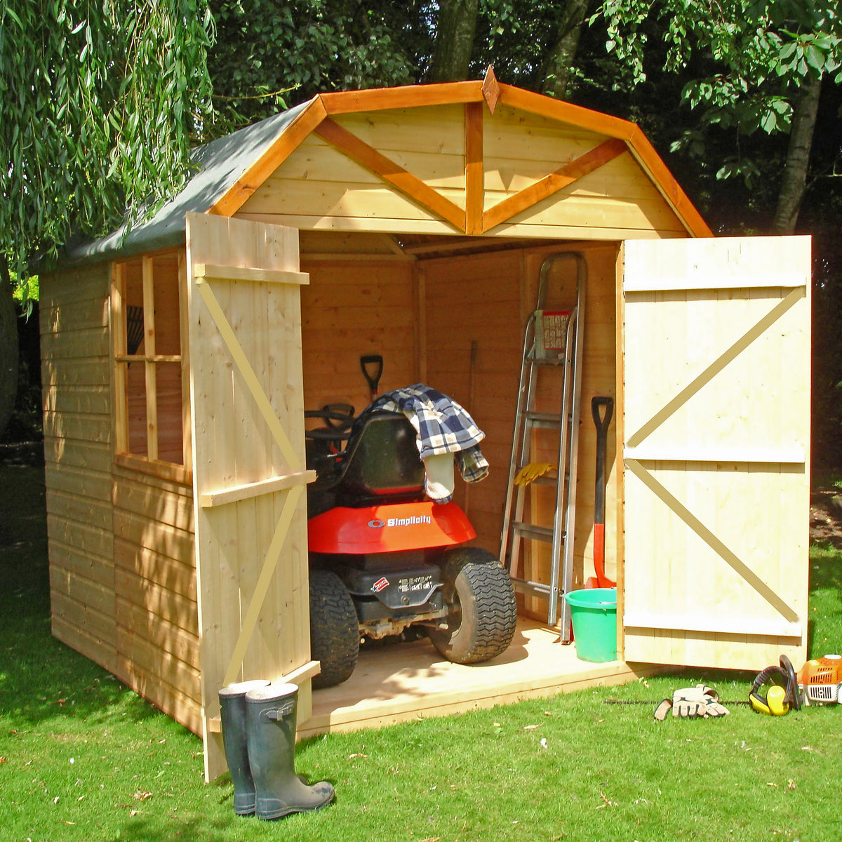 Shire Barn Shiplap Shed 7ft x 7ft – view