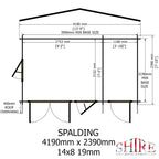 Shire Spalding 19mm log cabin 14x8 – floor plan