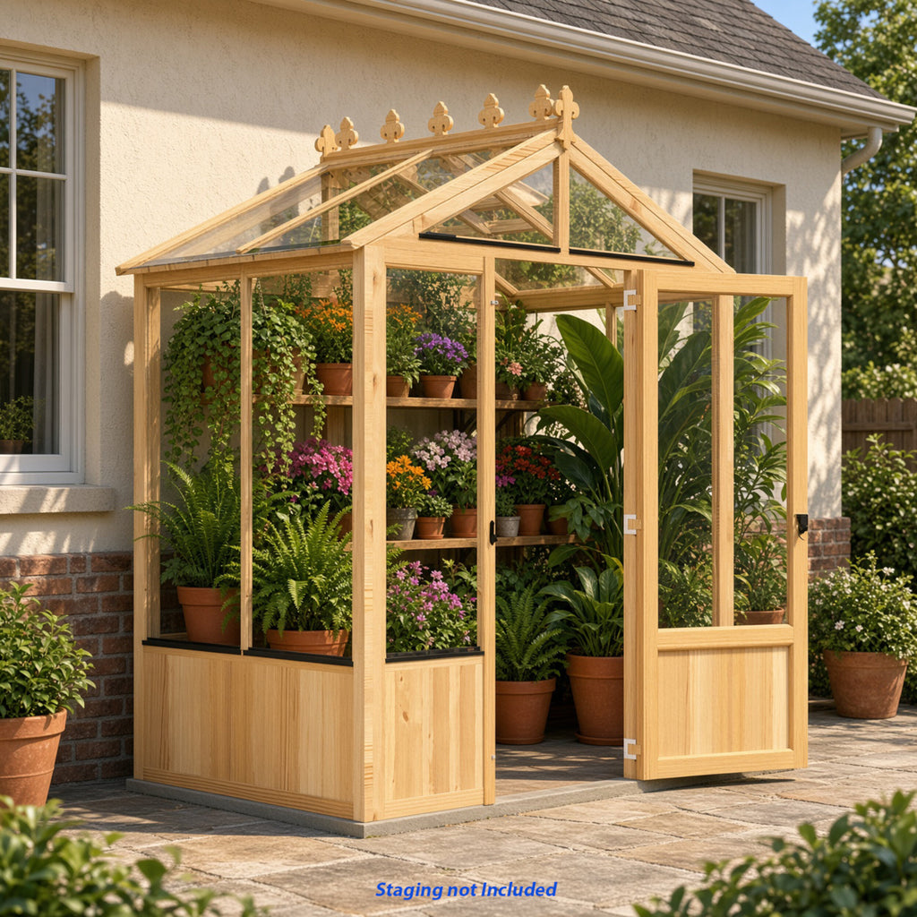 Shire Holkham greenhouse 4x6 – front view