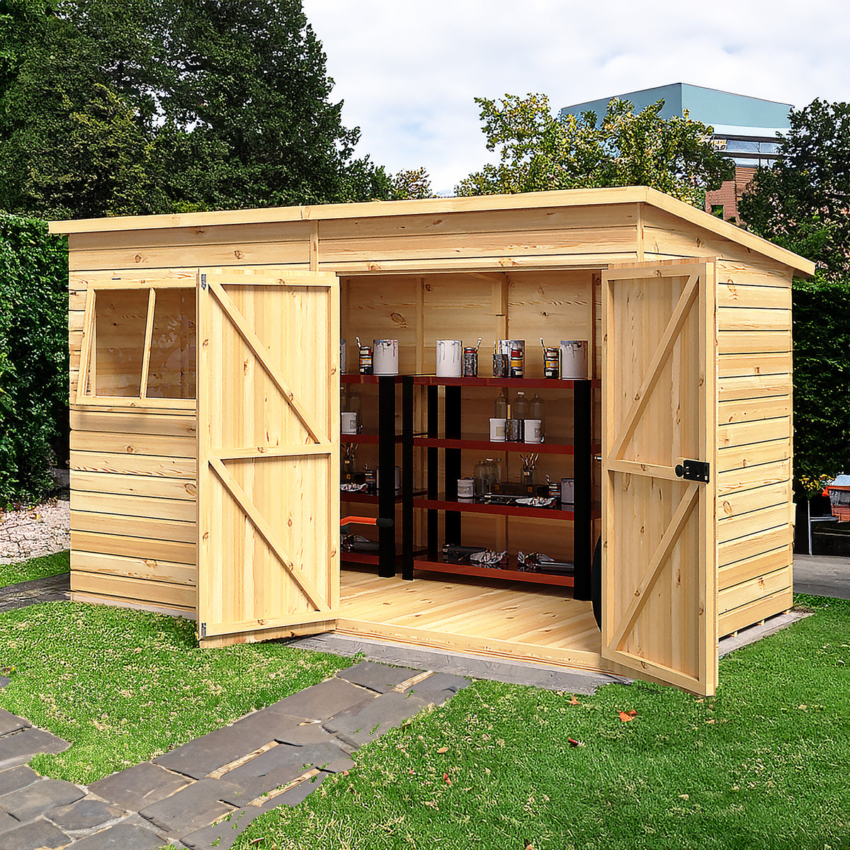 Shire Ranger Shiplap Workshop 12ft x 6ft – view