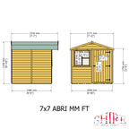 Shire Abri Shiplap Shed 7ft x 7ft – view